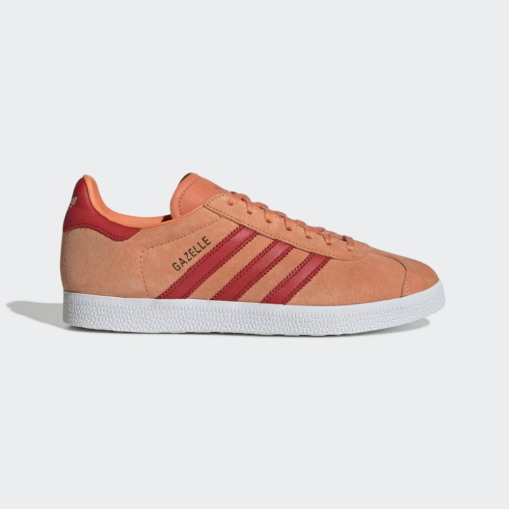 Originals Adidas Gazelle Dama Romania - Rosii/Albi EF6503
